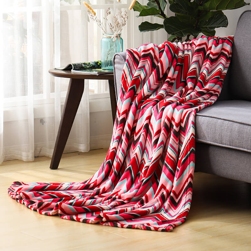 RKS-0139 Colorful 1 layer Solid Flannel Blanket Flannel Flannel Throw Blanket