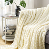 RKS-0084 Warm Luxury Hot Sale Faux Fur Fabric Throw Long Pile Blankets For Winter
