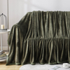 RKSB-0008 Flannel Fleece Blanket Set, Plush Warm Throw Blanket, Fluffy Fuzzy Microfiber Bedspread Blanket for Settees, Sofa Or Chairs
