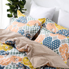 RKSB-0037 Orange Lovely Floral Pattern 100% Cotton Duvet Cover with Zipper And Corner Tie Duvet Coat