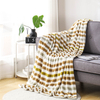 RKS-0144 1 Ply Classic Printed Stripe Flannel Fleece Blanket Comfortable Throw
