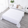 RUIKASI RKSB-0300 White and Gray Matching 100% Cotton Bedding Sheet Sets