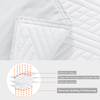 RUIKASI RKSB-0323-2 Custom size white colors ultra-quilted duvet cover set in bedding set duvet cover bedding set