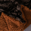 RKS0257 Wave Brushed Long hair Black Blanket Faux Fur blanket throw hot sale in Russian