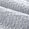 RKS-0314 Snow White Jacquard PV Long Hai Blanket, Fake Rabbit Fur Blanket Throw