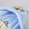 RKS-0342 Ruikasi Kids Cloudy Throw Triangle Cute Hat Mink Hoodie Baby Blanket with Filling