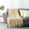 RKS-0367 Walf Checks 100% Acrylic Sofa Throw Thread Blanket